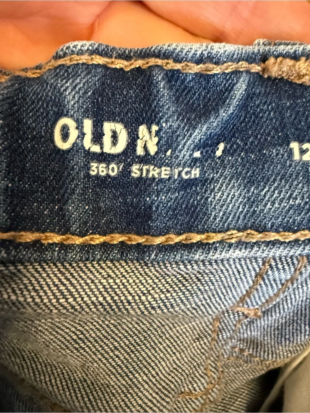 Old Navy Girls Blue Slim Straight Jeans Adjustable Waist Size 12
